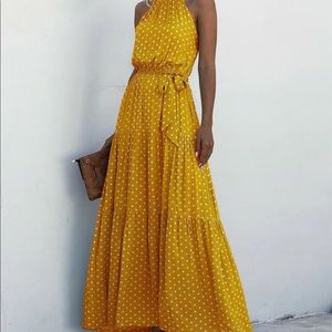 Halter Polka Dot Maxi (NWOT)
